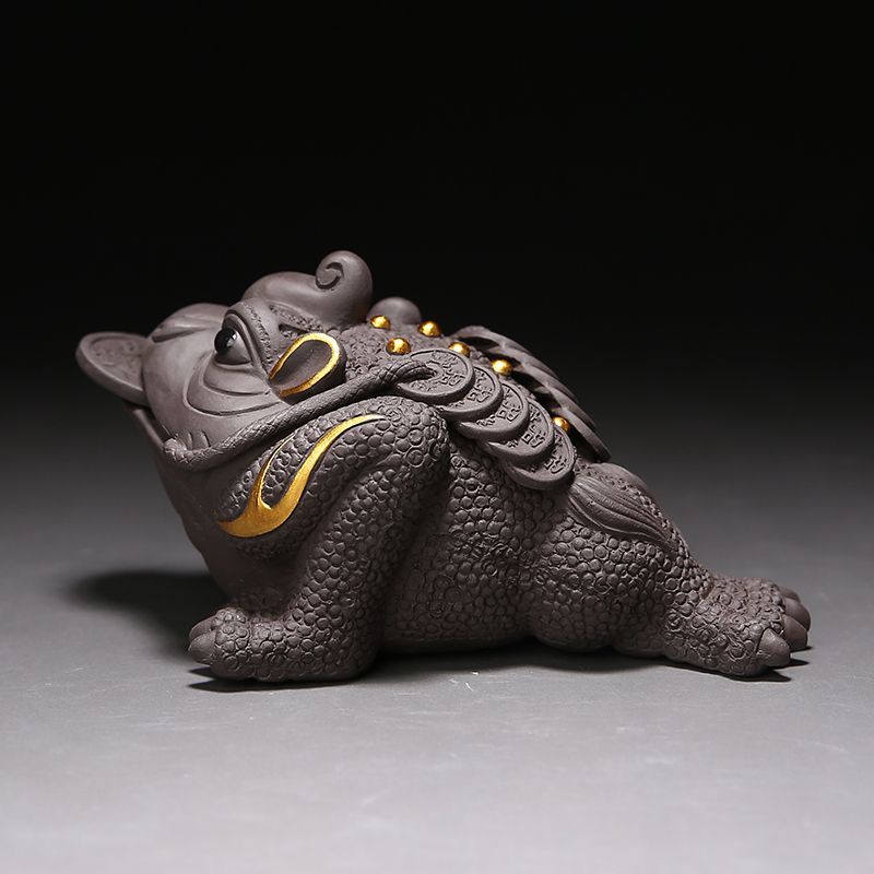 Money Toad Tea Pet, Cultivable Zisha Clay Fortune Decor