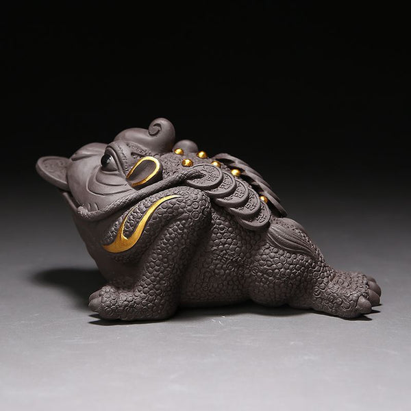 Money Toad Tea Pet, Cultivable Zisha Clay Fortune Decor